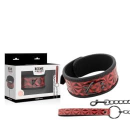BEGME - RED EDITION PREMIUM VEGAN LEATHER COLLAR WITH NEOPRENE LINING 2